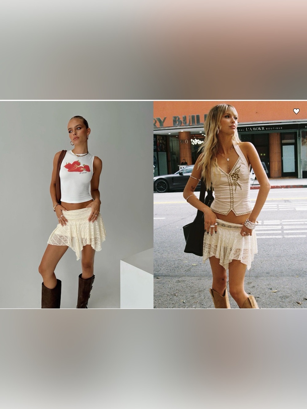 Princess Polly Lace Mini Skirt